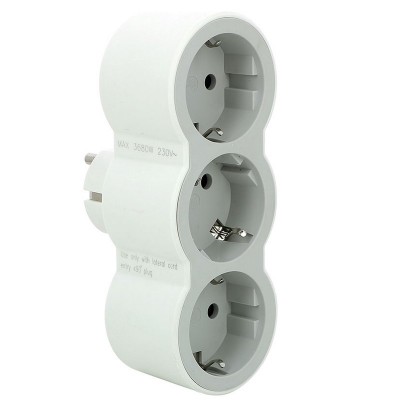 ADAPTADOR STD 3X2P+T 16A FRONTAL BLANCO