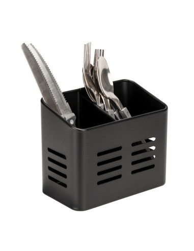ESCURRIDOR CUBIERTOS METAL NEGRO WENKO