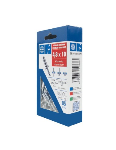 REMACHE ALUMINIO 4.8X10 ECOBLISTER 85UD