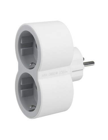 ADAPTADOR STD 2X2P+T 16A FRONTAL BLANCO
