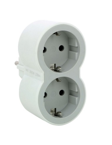 ADAPTADOR STD 2X2P+T 16A FRONTAL BLANCO