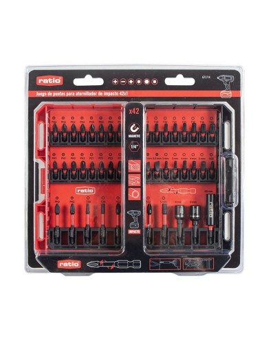 PUNTAS DE IMPACTO JGO.42 PZAS.RATIO