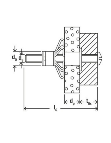 TACO METALICO HM-NT 5X52 MM 2UNDS