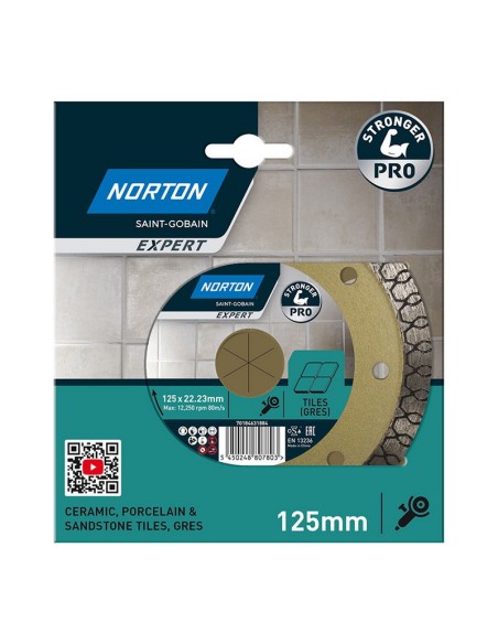 DISCO DIAMANTE TURBO GRES DURO 125 MM.