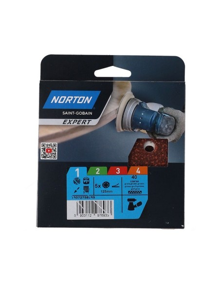 5 DISCOS PEX 125 GR.40