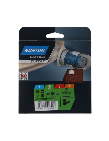 5 DISCOS PEX 125 GR.80