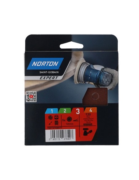 5 DISCOS PEX 125 GR.120