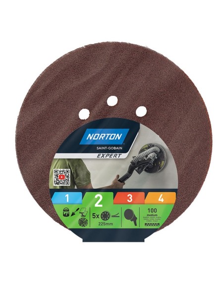 5 DISCOS PEX 225 GR.100