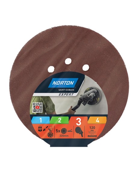 5 DISCOS PEX 225 GR.120