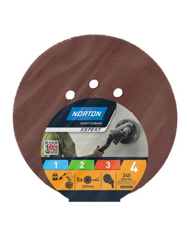 5 DISCOS PEX 225 GR.240