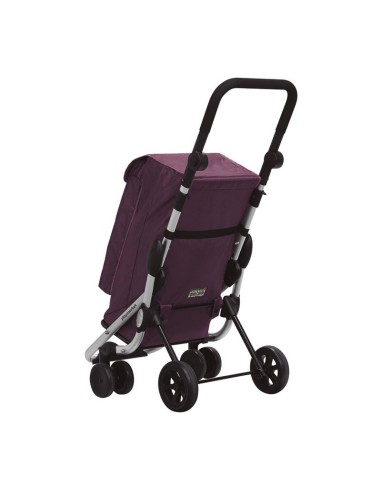 CARRO COMPRA PLEGABLE GO UP "C" MERLOT