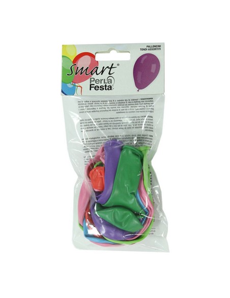 CAJA 6 BOLSAS 15 GLOBOS REDONDOS SURT.