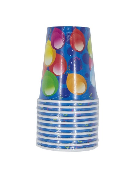 DISPLAY 12 PACKS 10 VASOS 25CL. BALLOONS