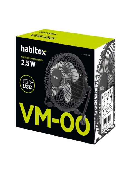MINIVENTILADOR MESA USB HABITEX VM00
