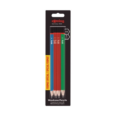 LAPICES GRAFITO HB ROTRING 8UDS.