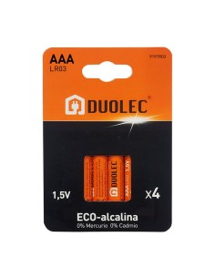 PILA ALCALINA AAA - LR03 BL.4 DUOLEC