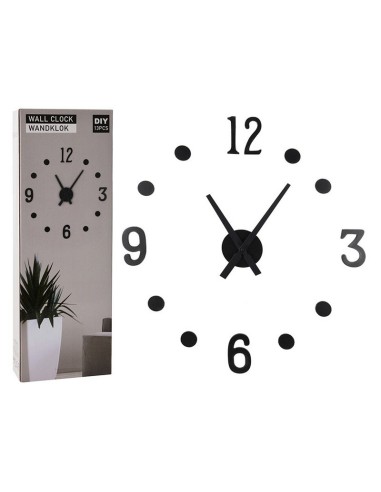 RELOJ MURAL DE PARED. NUM.ADH.NEGROS