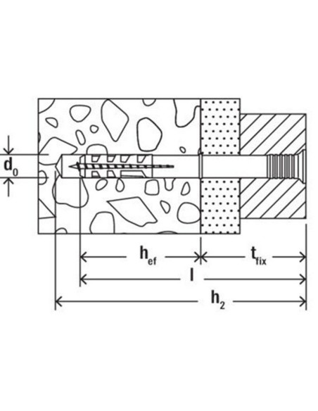 TACO CLAVO N6X60/30 S 50 UNDS