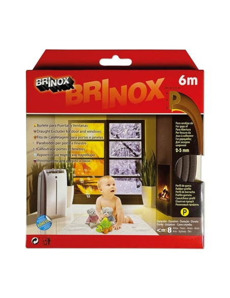 BURLETE PUERTA/VENTANA ADHS P  6M MARRON