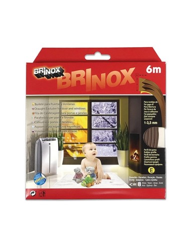 BURLETE PUERTA/VENTANA ADHS. E 6M MARRON