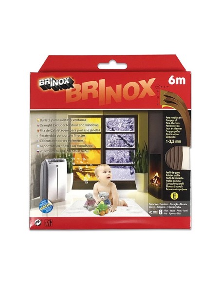 BURLETE PUERTA/VENTANA ADHS. E 6M MARRON