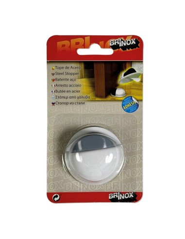 TOPE ACERO ADHES.BLACO LACADO Ø49x22mm.