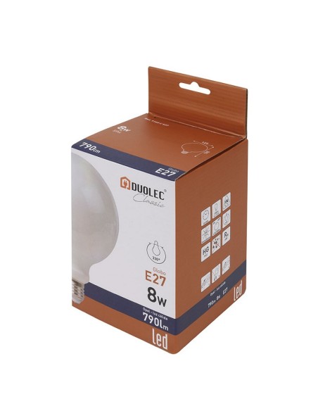 LAMP.LED FILAM.GLOBO G125  8W 2700K OPAC