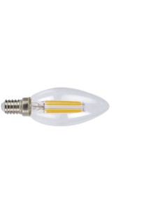 LAMP.LED FILAM.VELA  E14 4W 6400K TRANSP 2