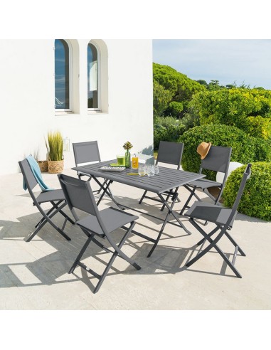 MESA ALUMINIO PLEGABLE 150X80 CM.GRAFITO