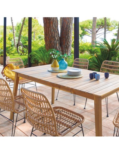 MESA MADERA TIWI 8 P.