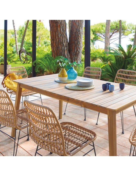 MESA MADERA TIWI 8 P.