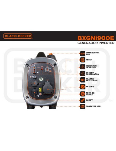 GENERADOR INVERTER 750/900 W B&D