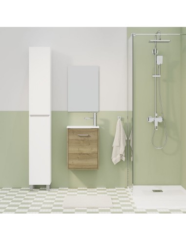 CONJUNTO LAVAM. ARTYSAN SLIM ROBLE CLARO