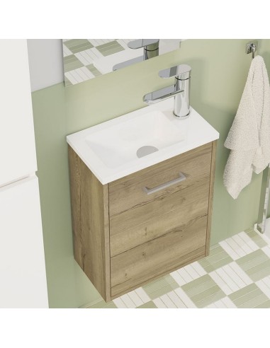 CONJUNTO LAVAM. ARTYSAN SLIM ROBLE CLARO