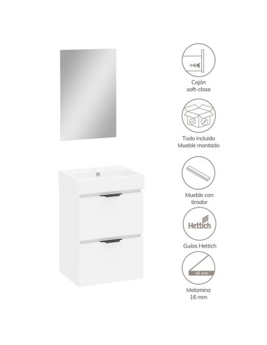 CONJUNTO LAVAM. ARTYSAN 45 SLIM BLANCO