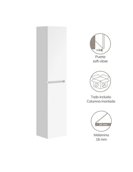 COLUMNA SUSPENDIDA ARTYSAN SLIM BLANCA