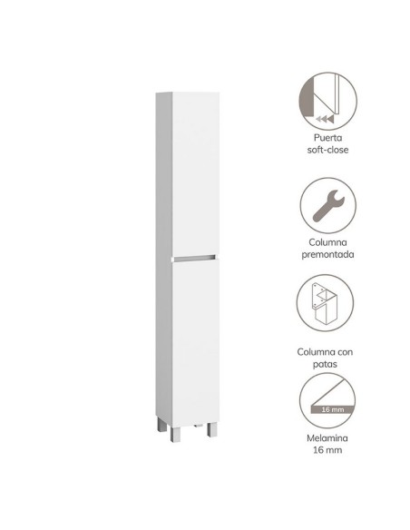 COLUMNA A SUELO ARTYSAN SLIM BLANCA