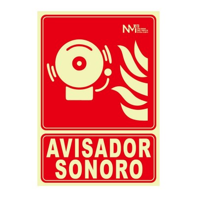 SEÑAL AVISADOR SONORO  210X300MM