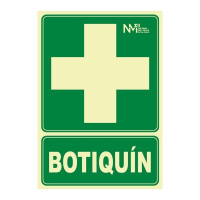 SEÑAL BOTIQUIN PVC 0,7MM