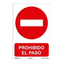 SEÑAL PROHIBIDO EL PASO...