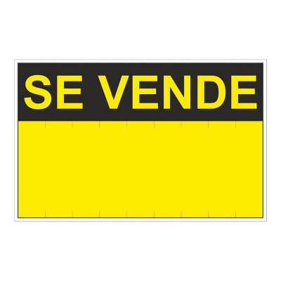 SEÑAL SE VENDE  350X450MM AMARILLO