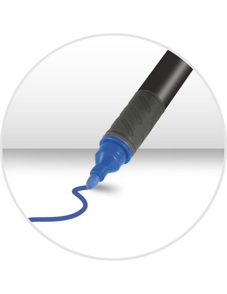 ROTULADOR PERMANENTE P.REDONDA AZUL