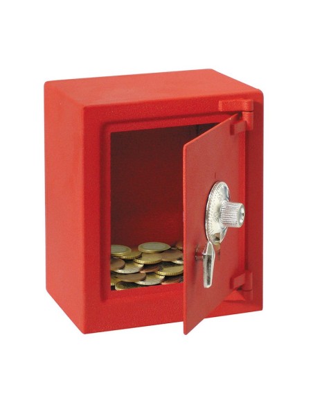 HUCHA CAJA FUERTE INFANTIL ROJO