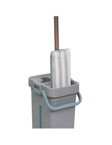 CUBO+MOPA ESCURREFACIL 2 CUBETAS GRIS