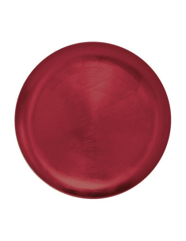 BAJO PLATO 33 CM. ROJO