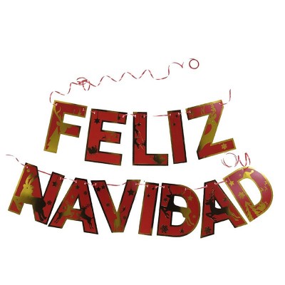 GUIRNALDA FELIZ NAVIDAD 12PZ.