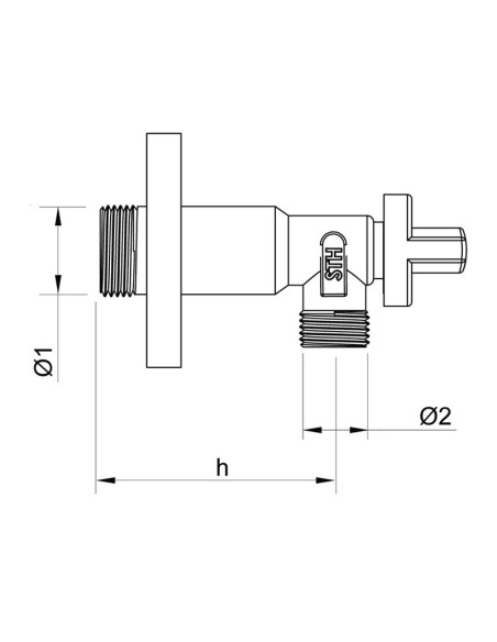 VÁLV. ESCUAD. EXTRA ½X3/8 STH AMÉRICA 2