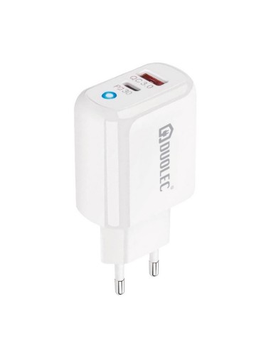 CARGADOR DUAL USB-C 30W BLANCO