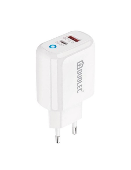 CARGADOR DUAL USB-C 30W BLANCO