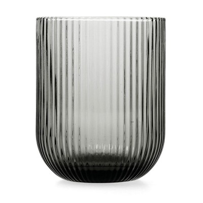 VASO VIDRIO GRIS FOSIL 6 UNIDADES 28 CL.